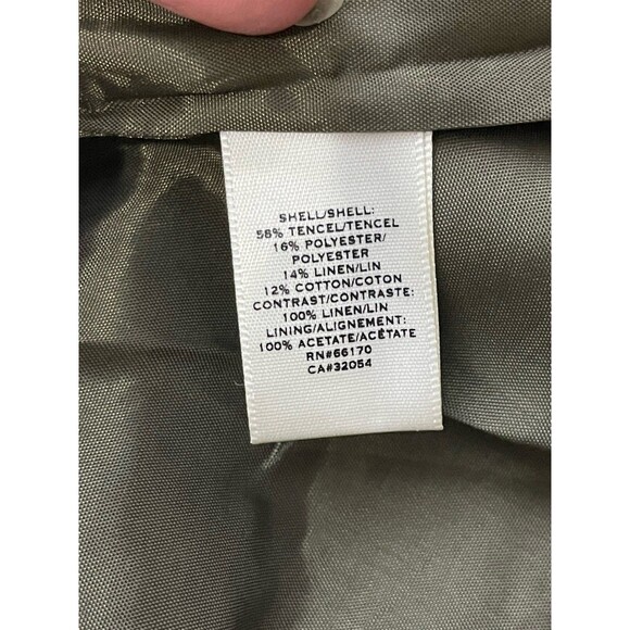 MOULINETTE SOEURS Embroidered Mini Dress Soze 8 Green Cream Anthropologie Linen - Picture 7 of 8